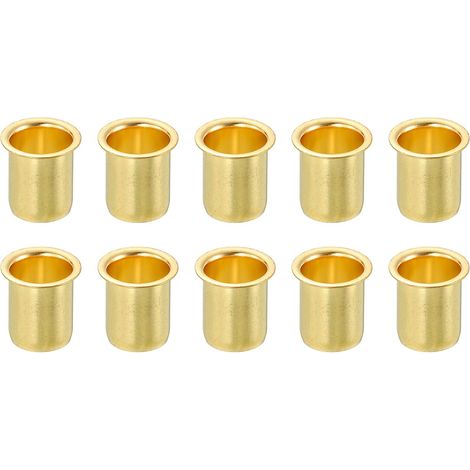 10Pcs pour 12mm (1/2") Tube ID Laiton Compression Raccord, Insertion Tube Support Compression Manchon Raccord, Manchon Ferrules pour Eau Huile Air Tuyau (1/5)