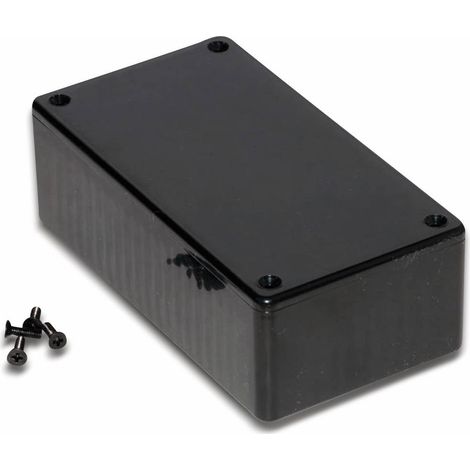 Hammond Electronics 1591CBK Contenitore Euro 121.44 x 66.94 x 37.25 ABS Nero 1 pz. (1/2)