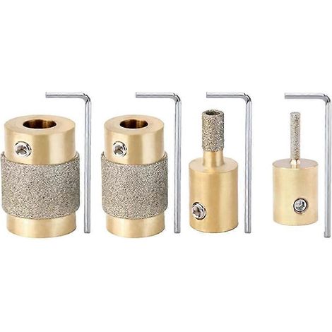 Ensemble de 4 têtes de broyage – pour broyeurs à eau, convient au broyage du jade, du verre et des pierres précieuses – JBMEDIA (1/4)