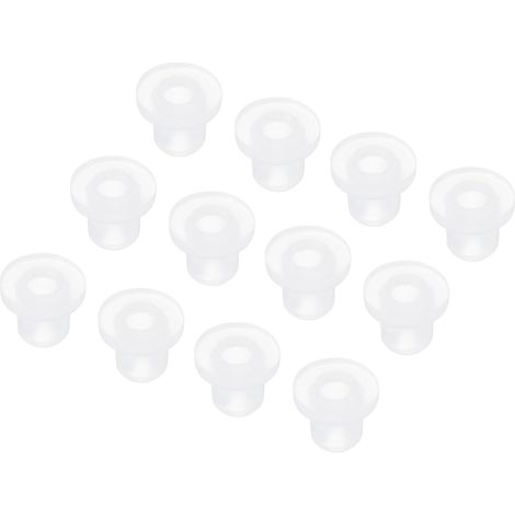 20Pcs Passe Fils en Caoutchouc en Forme de T Diamètre de Montage 3mm, ID 1.5-2mm, Hauteur 5mm Transparent Protection d'Étanchéité Passe-Câbles Flexibles pour Tuyau de Câble (1/5)