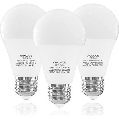 Ampoule LED E27 12W, Blanc Froid 6500K, 1200 Lumen, Edison Non-Dimmable (1/5)