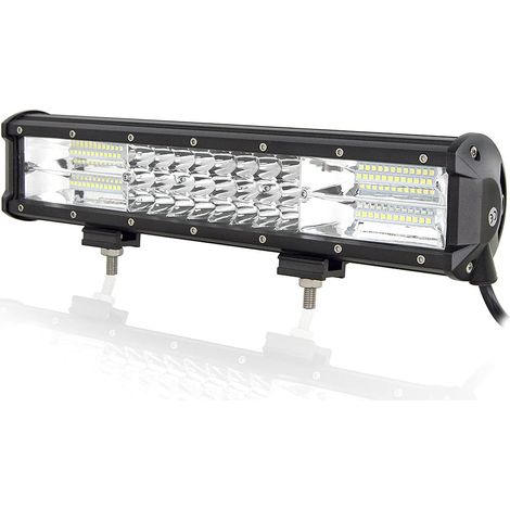 1 Barre lumineuse LED 38 cm 216W Triple rangée Faisceau combo DC 12V-24V Pour véhicule tout-terrain (1/5)