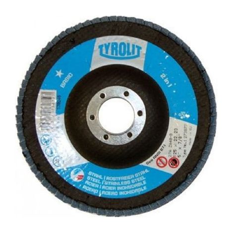 Disco lamellare convesso 125x22.23 GR.60 tyrolit basic 2in1 (1/2)
