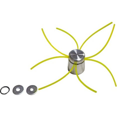 TESTINA DECESPUGLIATORE UNIVERSALE ALLUMINIO MULTIFILO RICAMBIO S/CHIAVE EXCEL (1/3)