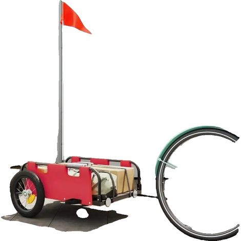 Remolque para bicicleta, carro utilitario de alta resistencia, diseño plegable, Tipo 1 (1/2)