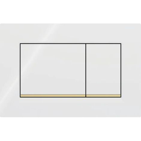 Pannello di controllo Geberit Sigma30 3/6L - bianco/oro 115.883.KK.1