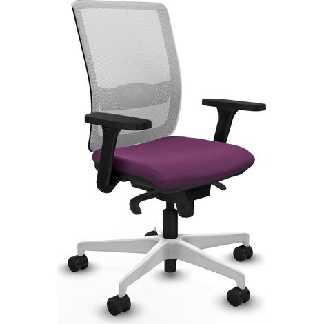 Silla de oficina piqueras y crespo espuma blanca ergonómica moderna (1/2)