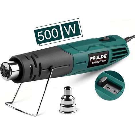 Décapeur Thermique Mini, Pistolet à Air Chaud Petit 500W Chauffage Rapide avec 2 Réglages de Température pour Bricolage, Gaufrage, Emballage Rétractable, électronique (1/5)
