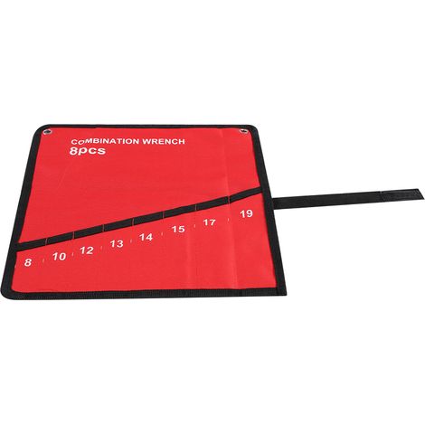 Trousse de Rangement Outils à Poches Multiples avec Rouleau - Porte-Clés, Pince et Clé - Organisateur Toile (8 Poches) (1/5)