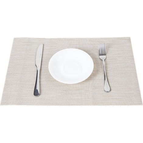 Sechs Platzsets, waschbare, gewebte Platzsets, geeignet für Küche oder Esstisch, hitzebeständig, rutschfest