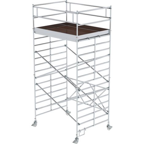 Günzburger Steigtechnik Echafaudage pliant avec plate-forme triple Hauteur de plate-forme 4,35 m - 115544 (1/4)