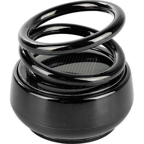 Siège de véhicule d'aromathérapie rotatif suspendu à double anneau solaire à énergie cinétique Miniature Portable Type (1/2)