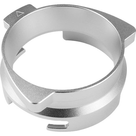Entonnoir Doseur - 54 mm - Compatible Porte-Filtre 54 mm - Mains Libres Avec Bouton Activation - Aluminium Alimentaire - 1 Pièce (1/5)