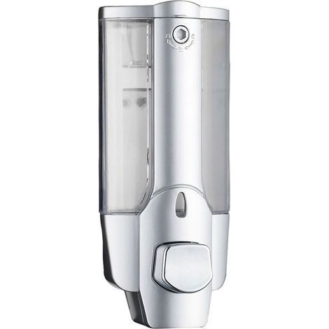 Distributeur de Savon Liquide pour Salle de Bain - Manuel Mural - Shampooing - Désinfectant pour Les Mains - Liquide de de Bain - Distributeur de Savon avec Un Lock (1/4)