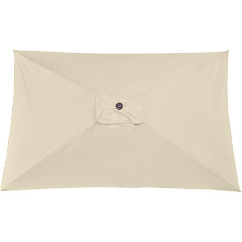 Rechteckiger Sonnenschirm für die Terrasse, 3 x 2 m – Markt- und Ersatzteil für den Außenbereich – Grau, Grün, Schwarz, Beige, Khaki (1/5)