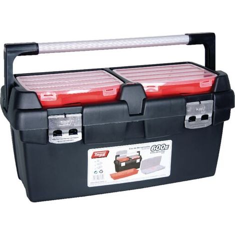 Tayg Boîte à outils avec plateau et 2 boîtes de rangement 600x305x295 mm, 53,9 L (1/8)