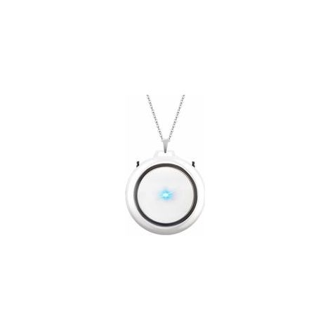 Purificateur d’air portable à ions négatifs, col suspendu, blanc –