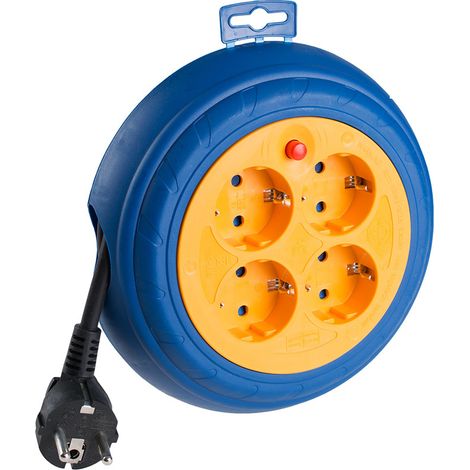 Enrollacables 03 m 3 g 1,50 mm² 4 tomas t/tl (1/2)