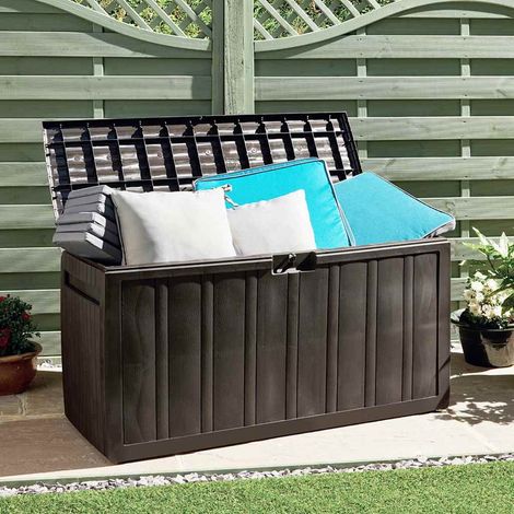 Boîte à coussins Marron 117x45,5x57,5 cm 270 L (1/5)