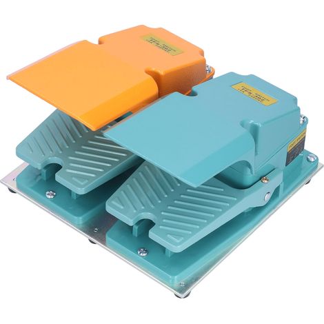 Pédale Double BERM Antidérapante Commande Sensible avec Capot 250VAC Interrupteur Pied (1/5)