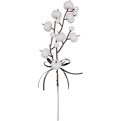 Künstliche Kürbiszweige, Herbstdeko, Thanksgiving-Dekoration, weicher Schaumstoff, 33 cm, Typ D (1/2)