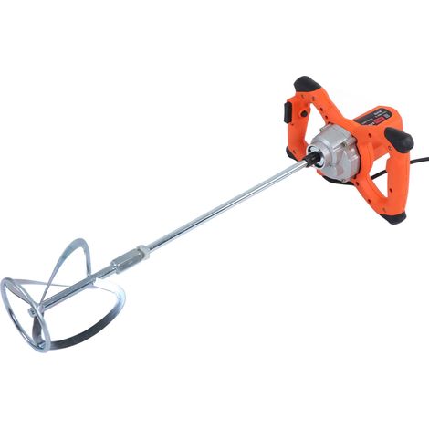 Malaxeur à ciment électrique portatif 0-980 tr/min 2100 W, outil de mélange pour peinture et plâtre, prise UE 220 V (1/5)