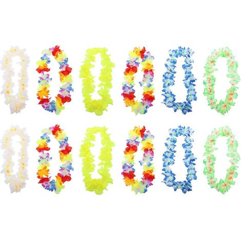 Guirlandes de fleurs artificielles colorées, 36 pièces (1/5)