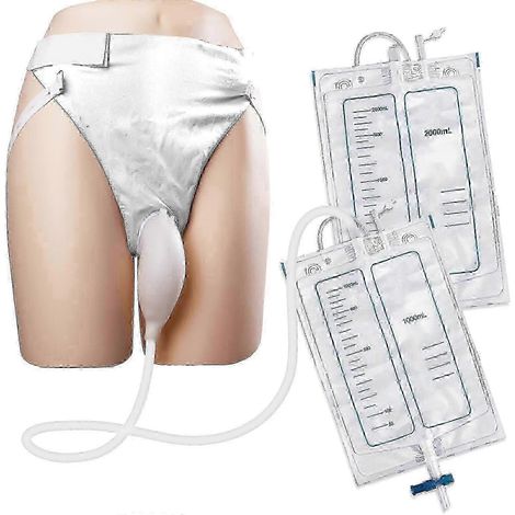 Poche urinaire portable pour patients alités 1000 ml 2000 ml-lh1 (1/5)