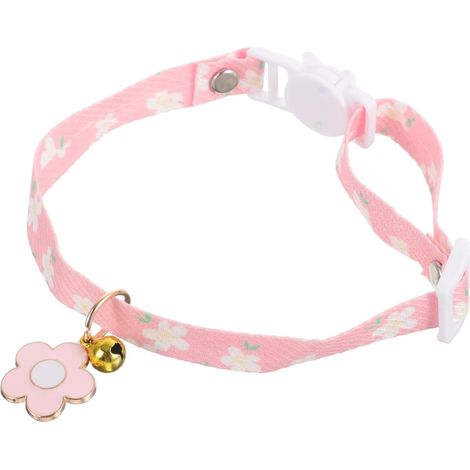 Collier pour chatons, collier ras du cou pour chiots, collier pour chatons et petits chiens, collier portable pour chat, mignon et ajustable (17-32 cm) (1/4)