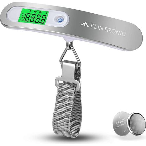 Balance À Suspendre Numérique - Capacité 50 Kg - Précision 10 G - Affichage LCD Rétroéclairé - Fonction Tare - 4 Unités De Mesure - Pour Bagages D'Avion Et Usage Domestique - 1 Pièce (1/5)