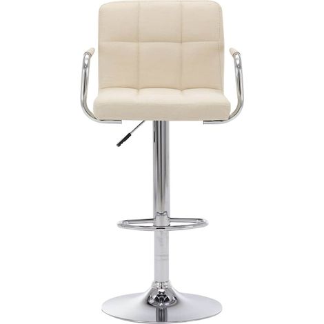Maison Exclusive - Sedia da Bar Crema in Tessuto (1/5)