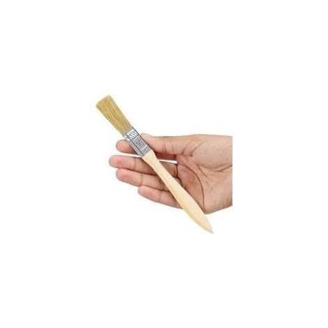 Pinceau Peinture 10 mm (Lot de 12) - Pinceau Plat Professionnel avec Manche en Bois - Pinceau Peinture Murale Interieur et Extérieur, Teintures, Vernis, Colles et Bricolage (1/5)