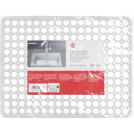 Tappeto Lavello - 37,5x29 cm Bianco - Accessorio Compatto per Lavello (1/3)