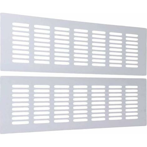 Grille D'Aeration Grille D'Aeration Rectangulaire Grille De Ventilation Grille De Ventilation Rectangulaire Grille D'Aération Aluminium Pour Une Ventilation (30 Cm) 2 Pièces (1/4)