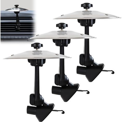 Set of 3 air vents for car drums, mini drums, crash clips for drummers and music lovers, vehicle decoration and driving entertainment (for all types of (1/5)