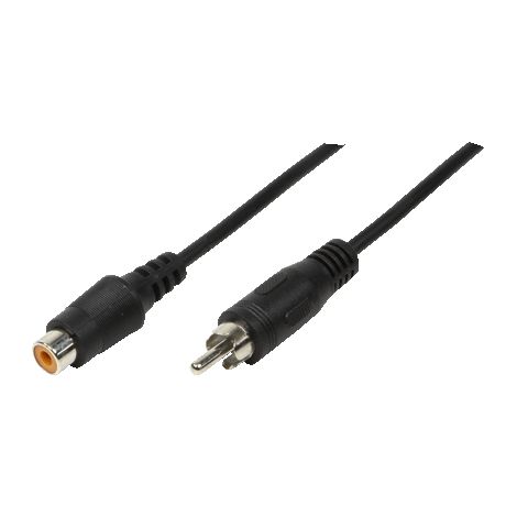 LogiLink RCA - RCA, 5m cable de audio Negro