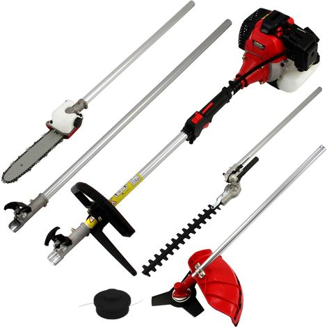 Monster Shop – Outil de jardin multifonction 5 en 1 à essence 52cc – Moteur 2 temps – Réservoir 1,2 L – 5 accessoires pour coupe précise et entretien facile (1/5)