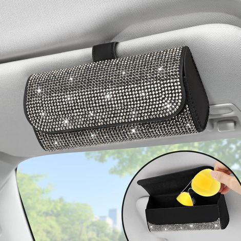 Étui à lunettes de soleil bling-bling pour pare-soleil de voiture (1/5)