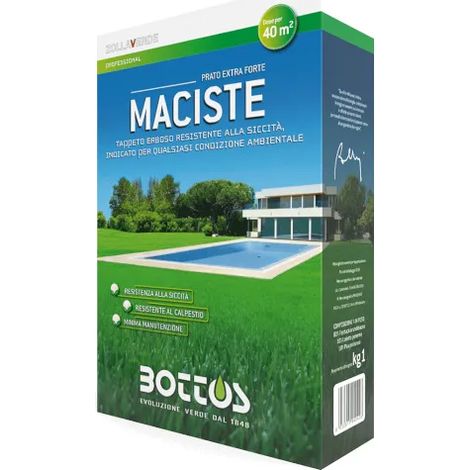 Tappeto erboso Maciste Bottos 1Kg, 5kg o 20kg per aree mediterranee - 1 Kg