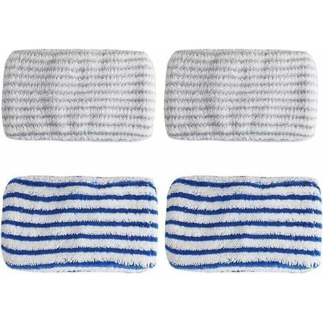 4 Pièces Serpillières Remplacement pour Rowenta ZR005801/RY7/RY8, Chiffons en Microfibre, Tampon à Vadrouille Reutilisable pour Nettoyer et Frotter Les Sols (1/5)
