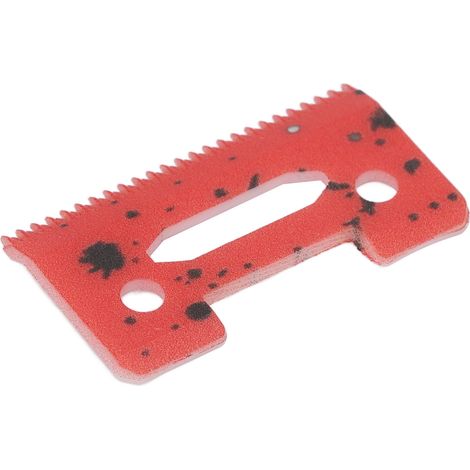 Lames de tondeuse en céramique, 49 pièces, dents incisives, lames de rechange rouges (1/5)