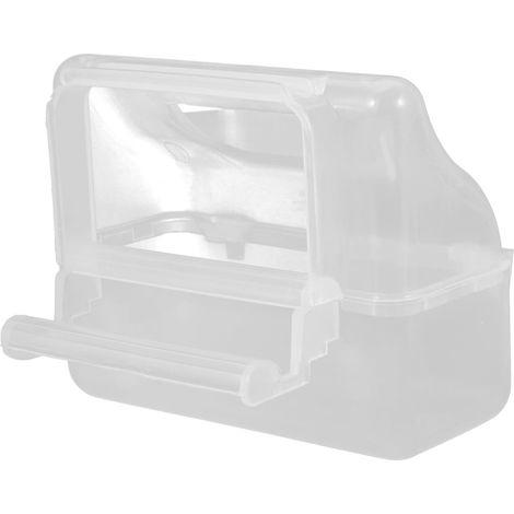 Vogel Futterspender Transparent mit Deckel Hängende