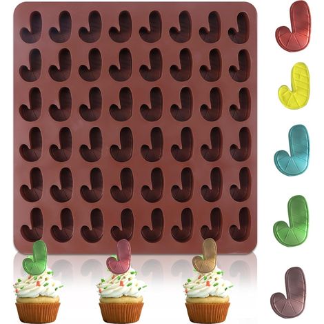 MOULE EN SILICONE POUR CHOCOLATS, PRALINES, BOUGIES EN SUCRE 48 PLACES (1/5)