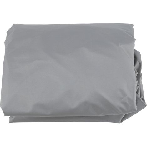 Housse de protection anti-poussière pour table ronde, imperméable, pour mobilier de jardin et de terrasse (Gris)