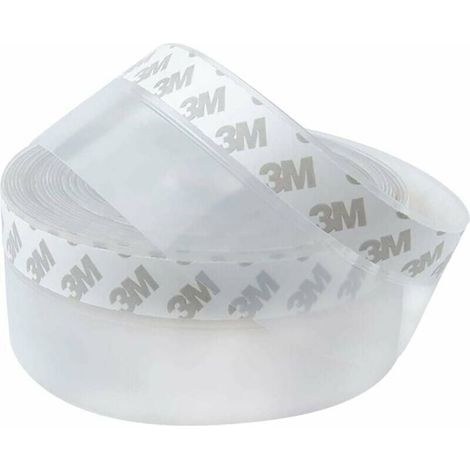 Green Mobility-2 pièces Bas de Porte Adhésif, 5M x 4,5CM Bande d'étanchéité Autoadhésive de Silicone pour Porte et Fenetre. Protection contre l 'eau, Protection contre les Insectes, Réduction du Bruit (1/5)