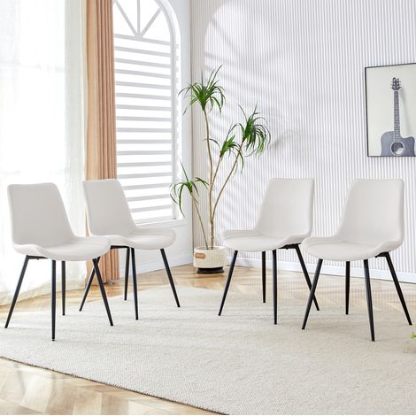 Esszimmerstuhl Kunstleder mit Metallgestell 120 kg OKMYHOME (1/5)