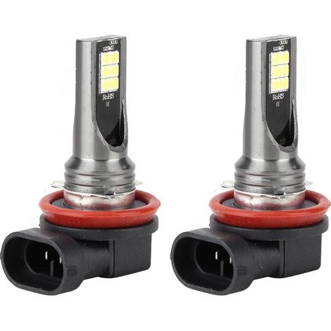 Phare avant H11 3030-12LED 6000K étanche éclairage voiture lampe accessoire auto (1/5)