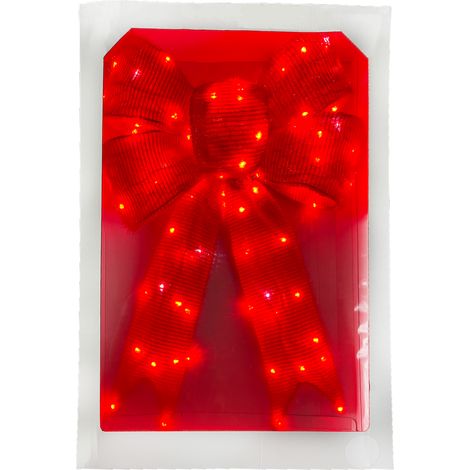 Bonturi Casa LIGHT BOW RED di Natale 76cm 112 LED (1/2)