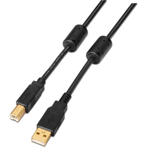 Cable Micro USB Aisens A101-0009 Negro 2 m (1/2)