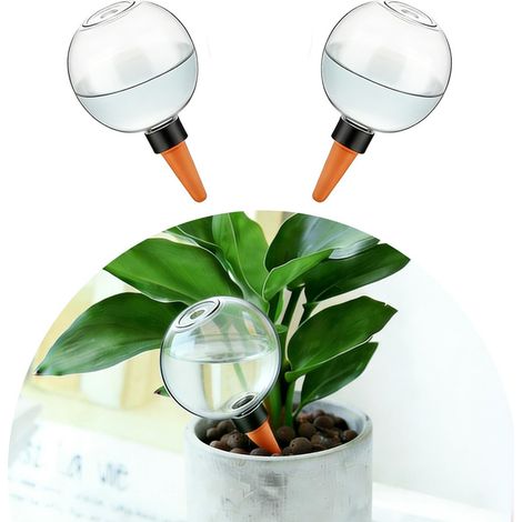 Fuleadture Lot de 2 Boules D'Irrigation pour Plant, Distributeur Eau Plante, Arrosage Automatique Plante Intérieur, pour Jardins, Maisons, Extérieurs (1/5)
